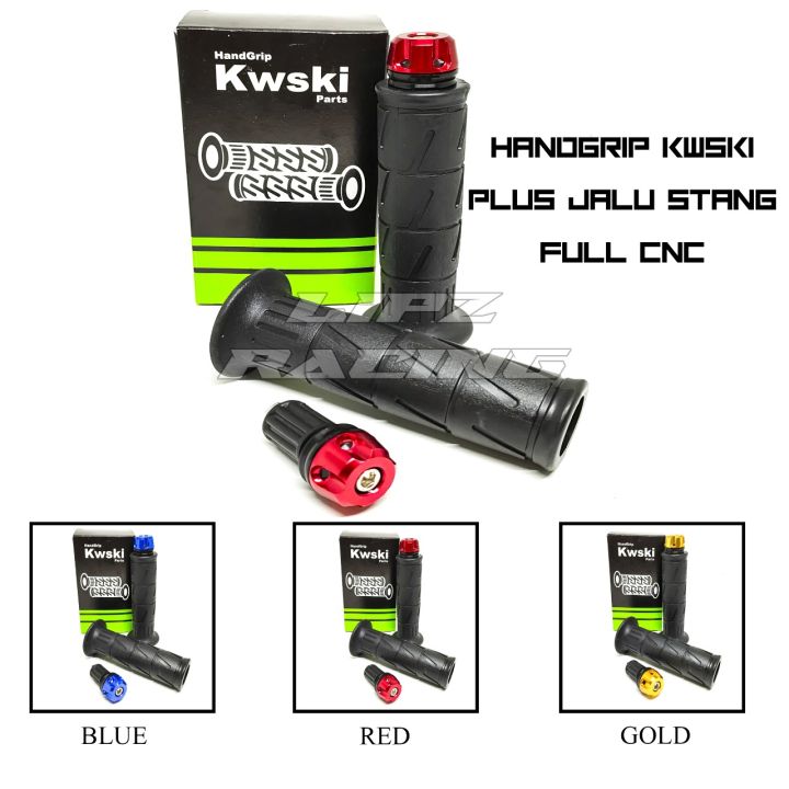 Handgrip Kwski Model Kaze Plus Jalu Stang Full Cnc Lazada Indonesia