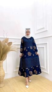 Gamis Susun Sopal Motif terbaru / Gamis wanita