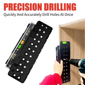 COUPLECOL Positioning Woodworking Drilling Locator Hardware Straight Hole Drill Bits Punch Locator Self-Centering Vertical Drilling Drill Hole Jig for Punching