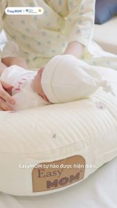 Gối Cho Con Bú 2in1 Easy MOM Kết Hợp Gối Chống Trào Cho Bé Ăn Dặm Cao Cấp Giúp Mẹ Thoải Mái Giảm Đau Nhức