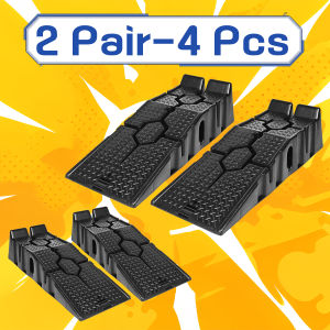 Car Jack Ramps Plastic Car Ramps Portable Durable Heavy Duty Plastic Threshold Ramp Kit For Vehicle Truck