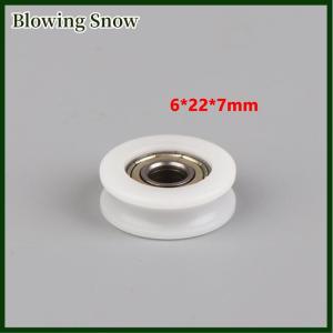 Blowing Moving Door And Window Slide Wheel 626 Bearing Pulley 6x22x7MM Planar Wheel U-shaped Groove Nylon Pad Injection Material