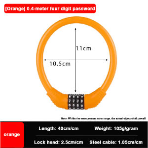 Bicycle Lock Combination Lock Portable Lock Mountain Bike Motorcycle Anti-theft Lock Bike Lock Fixed Electric Bike Lock