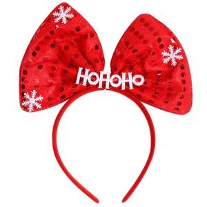 Christmas Spiral Tree HOHOHO Shape Headband Lovely Hair Hoop Xmas Performances Headpiece Festival Party Costume Props