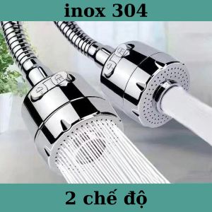 Đầu Vòi Gắn Bồn Nước Rửa Chén 2 Chế Độ Phun Tăng Áp Dài 16cm