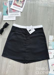 Quần Giả Váy Phối Lưng Trắng - Tharo Clothing [QUAN0067]