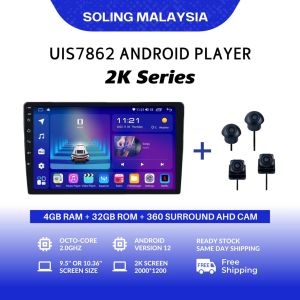 SOLING 4+32 GB 2K + 360 Surround Cam 8-CORE UIS7862 Android Car Player 9.5 / 10.36