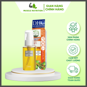 DHC Deep Cleansing Oil – Dầu tẩy trang gốc olive & vitamin E – nhẹ dịu làm sạch dưỡng ẩm không gây khô căng – Hàng nhập khẩu chính ngạch có tem phụ tiếng Việt
