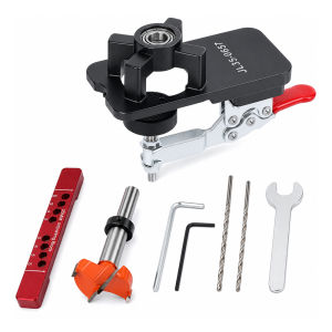 Cữ định vị khoan lỗ bản lề 35mm công cụ mộc công làm cửa tủ gỗ vật liệu nhôm nhựa bền bỉ