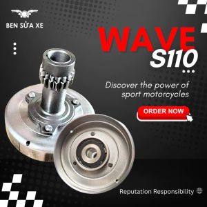 Chuông côn Wave S110 liền đế