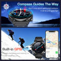 Aolon Smartwatch GPS Navi R2 Pace Strava 500mAh Battery IP68 Waterproof Bluetooth Call Fitness Tracker Men For Android IOS Jam Tangan Pria Original smartwatch terbaru 2024. 