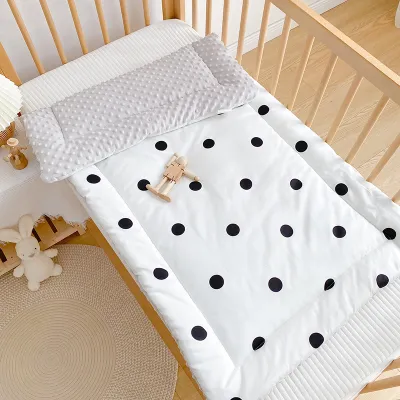 Cartoon Pure Cotton Newborn Crib Mattress Baby Bed Cushion Washable Boys Girls Nap Mat 63*110CM