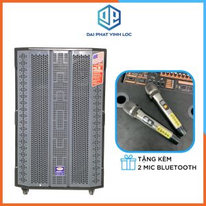 Loa Kéo Karaoke Jagumax K-S179 5 Tấc Bluetooth Đọc Được Thẻ Nhớ USB Công Suất 1500W/Max - Thiết Kế Sang Trọng - Tặng Kèm 2 Micro - Đại Phát Vĩnh Lộc
