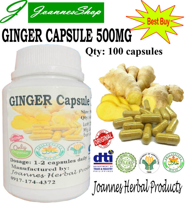 [100 CAPSULES] GINGER CAPSULES Lazada PH