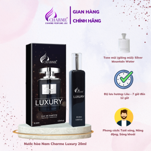 Nước Hoa Nam Cao Cấp Charme Luxury 80ml hương mát lạnh  thơm lâu