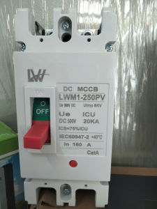 MCCB khối đóng ngắt DC 500V 160A250A chuyên cho acquy Litium Điện Mặt trời Điện gió