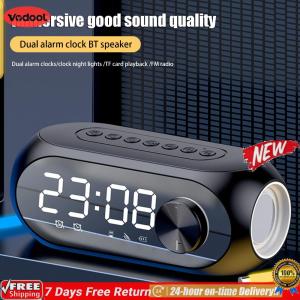 [Vodool Flagship Store]Wireless RGB BT Speaker 1200mAh Portable Stereo Sound Box Rechargeable Desktop Small BT Speaker for Party Outdoor Travel