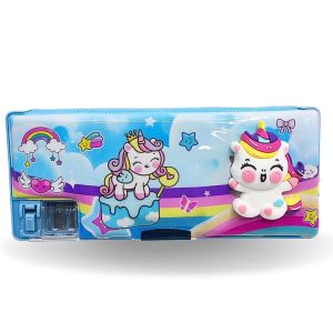 Cartoon Pencil Case Kids Magnet Pencil Case Students Pencil Box School Stationery (BGJAYA)