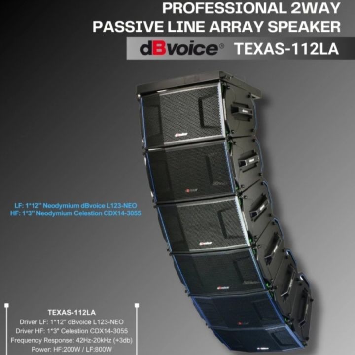 Speaker Line Array DB VOICE TEXAS 112 LA Original 12 inch | Lazada ...