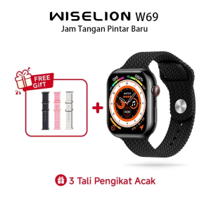 [🔥Tiga tali pengikat gratis]2025 Wiselion Smartwatch  W69 2.01” Layar  HD Tahan Air IP68 Smart Watch Monitor Detak Jantung & Tekanan Darah 100+ Mode Olahraga Jam Tangan Olahraga Ideal untuk Olahraga Aktivitas Outdoor dan Penggunaan Sehari-hari Pria