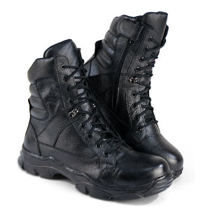 NEFF Sepatu Boot Safety Pria Braja 219 Hitam Kulit Sapi Pelindung Besi