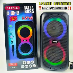 TERLARIS ~Speaker Bluetooth Full Bass / Salon Bluetooth Full Bass Fleco F-4295 | Speaker Bluetooth Portebel Tanpa kabel | Speaker Bluetooth Super Bass | Salon Bluetooth Portebel Jumbo | Tws Bluetooth ~ BRO