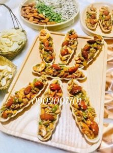 Bánh Thuyền Siêu Hạt Mix Hạt Dinh Dưỡng Thơm Ngon -Bao Bì Từng Miếng - Giảm Cân- Đồ Ăn Vặt