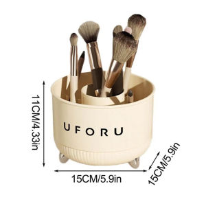 Multifunction 360° Rotate Makeup Brush Storage Cylinder 多功能 360° 旋转化妆刷 收纳筒 Large Capacity & Durable Organizer Dust-proof Cosmetic Storage