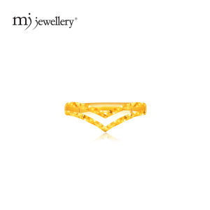 MJ Jewellery 375/9K Gold V-Shaped Ring C85