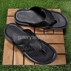 Sandal Kulit Pria Dewasa Jepit Full Kulit 100%