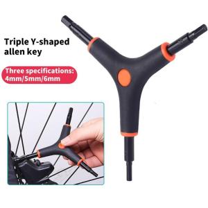 Y Shape 3 Way Hexagonal Wrench Triple Head Inner Hexagonal Spanner Mountain Bike Maintance Repair Tool Enduring