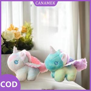 CANAMEK✨ Đáng yêu Gradient Pony sang trọng Keychain phim hoạt hình đầy màu sắc mơ mộng Pony búp bê sinh viên Ba lô Mặt dây chuyền chủ chìa khóa quà tặng
