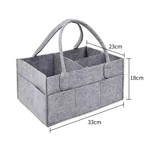 【COD】Mums Corner Caddy Bag Portable Diaper Organizer Bag Multipurpose Bag Baby Toddle Mother Bag Rope Woven Felt Baby Diaper Storage Basket