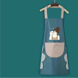 karabl  shop  ผ้ากันเปื้อนกันน้ำมัน ผ้ากันเปื้อนผ้าฝ้าย ลายการ์ตูนสไตล์เกาหลี