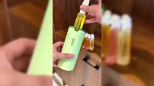 Travel Size Toiletries Bottles for Shampoo Conditioner Lotion Skincare Cosmetic 4 in 1 Pump Dispenser Refillable Squeeze Liquid Containers Essentials ToiletryEmpty Leak Proof Small(A1)