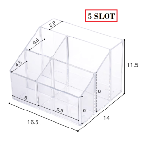 Remote Control Stand Storage Box Desktop Stationary Transparent Office Desk Multi Compartment Living Stationary Multi Function