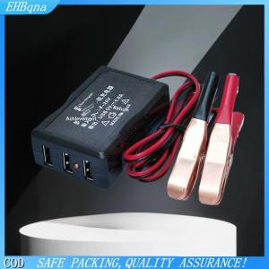 COD 1pcs 12V 24V đến 5V Khẩn Cấp Power USB Adapter với 3USB cổng và pin clip cho cao-hiệu quả điện thoại sạc