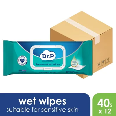 Dr. P Premium Adult Wipes (40s x 12/carton)