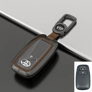 Ốp chìa khóa Toyota Veloz Raize Avanza Wigo new Yaris Cross G HEV vỏ chìa khoá Veloz Raize Avanza Wigo  Yaris Cross G HEV chất liệu Hợp kim cao cấp sang trọng