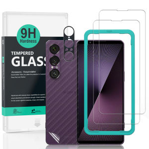 Ibywind For Sony Xperia 1 VII Screen Protector(Pack of 2) with Metal Lens Protector Easy Install Kit
