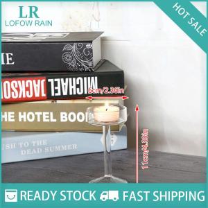 LF Wholesale✨Flash Sale ✨ 1Pc Glass Candle Holders Set Tealight Candle Holder Home Wedding Decor
