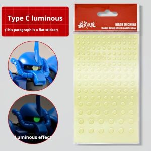 MSWZ MS-100A/B/C Mode Eye Sticker ZAKU One Eye Decal for Gundam Gunpla DIY GK Model Making Tool Details Effect Modification Hobby DIY Accessories Scope Stickers