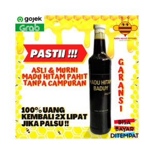 Madu Asli Hitam Pahit dari Bunga Alami Madu Hitam Pahit - Madu Odeng Hitam Asli Suku Baduy - Madu Hutan