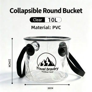 Megamall Folding Water Bucket 10L / 17.5L Outdoor Portable Camping Water Bag Large Capacity Leakproof Bucket