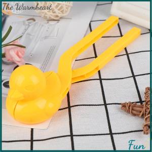 【The Warmheart】 Cartoon Lovely Duck Shaped Snowball Maker Clip Children Outdoor toy