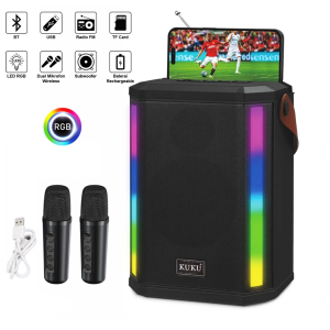 Sofia T-606 Wireless Speaker Enhanced Bass With 2 Portable Microphone