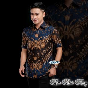 Kemeja batik pria mewah motif semar coklat batik TRENDY Size M L XL XXL Seragam Batik Cowok Murah