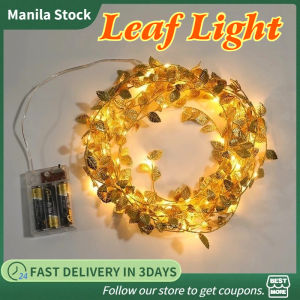 2/5/10M Simulation Golden Leaf LED String Lights Battery Powered Home Decor Indoor Christmas Festival Decoration