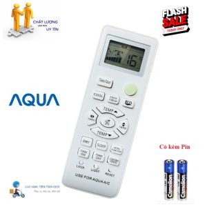 [HÀNG XỊN CHẤT LƯỢNG] Điều khiển điều hòa máy lạnh Aqua ECO- Hàng mới 100% Tặng Pin