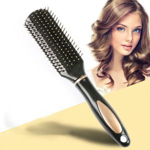 Lược tròn bán nguyệt hỗ trợ sấy tạo kiểu massage da đầu tạo phồng tóc chống tĩnh điện-HAUSE